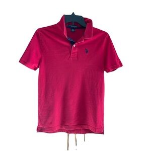 U.S. Polo Assn. Vibrant kids Red Polo Shirt size XL-14/16 good condition